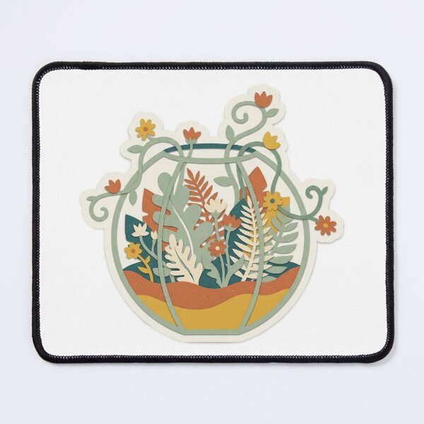 Item preview, Enchanted Bell Jar Terrarium with Ferns & Moss designed and sold by belajarubic.