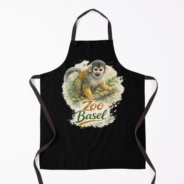 Item preview, Zoo Basel Squirrel Monkey – Watercolor Primate Illustration designed and sold by EuropeanPrints.
