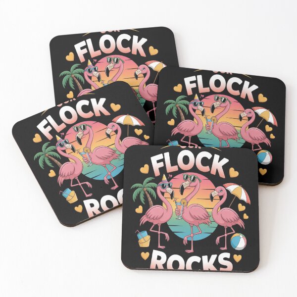 Item preview, Our Flock Rocks Flamingo Summer Vacation Family Matching designed and sold by TeamLequid.