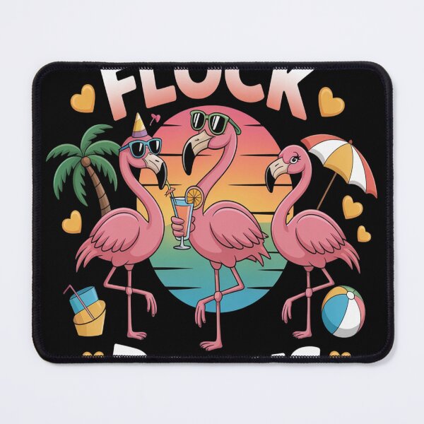 Item preview, Our Flock Rocks Flamingo Summer Vacation Family Matching designed and sold by TeamLequid.