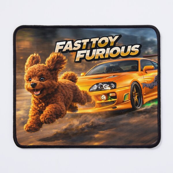 Item preview, Fast Toy Furious – Toy Poodle Racing a Sports Car designed and sold by ToyPoodleClub.