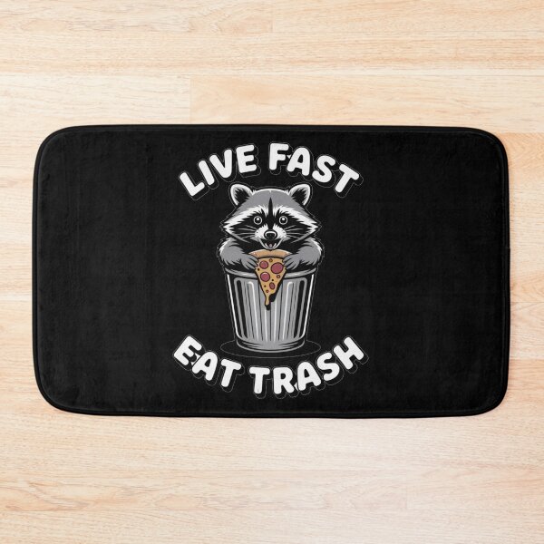 Item preview, Live Fast Eat Trash Funny Raccoon Meme - Chaotic Trash Panda Art designed and sold by Mr-wow.