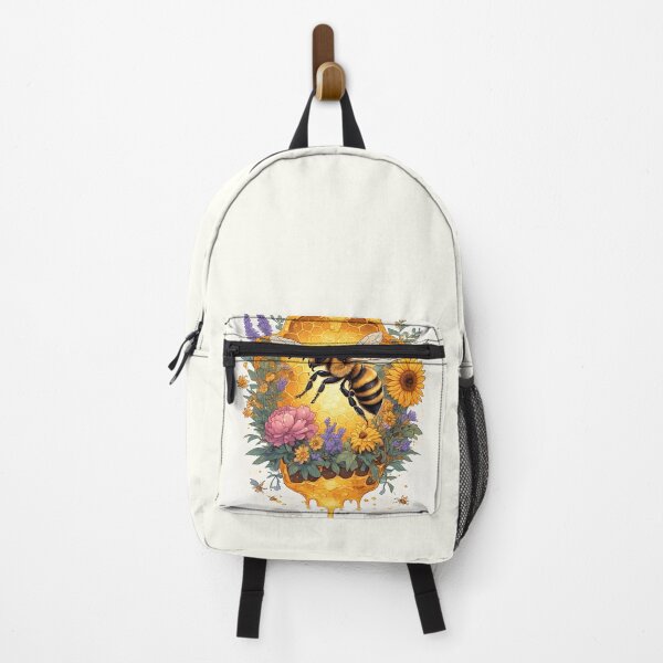 Item preview, Floral Honeybee Honeycomb Art for Nature Enthusiasts designed and sold by owi-art.