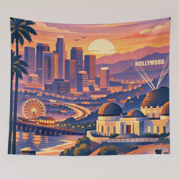 Item preview, Los Angeles Postcard  designed and sold by MatthewHeights.