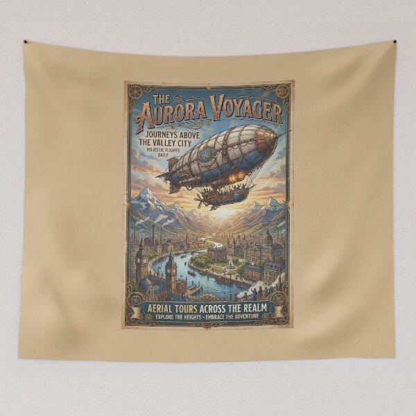 Item preview, Steampunk Zeppelin Art Print designed and sold by Jeeklsdotcom.