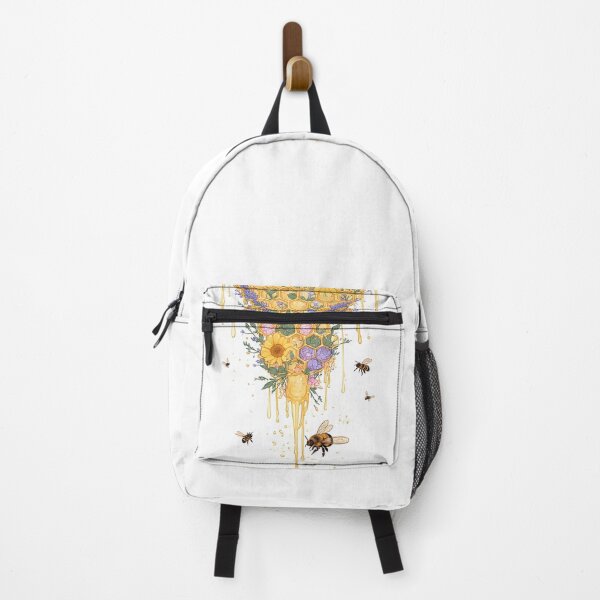 Item preview, Floral Honeybee Honeycomb Art for Nature Enthusiasts designed and sold by owi-art.