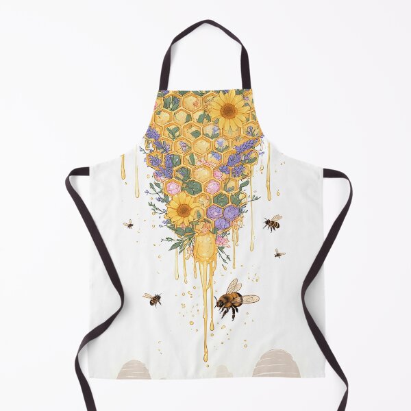 Item preview, Floral Honeybee Honeycomb Art for Nature Enthusiasts designed and sold by owi-art.
