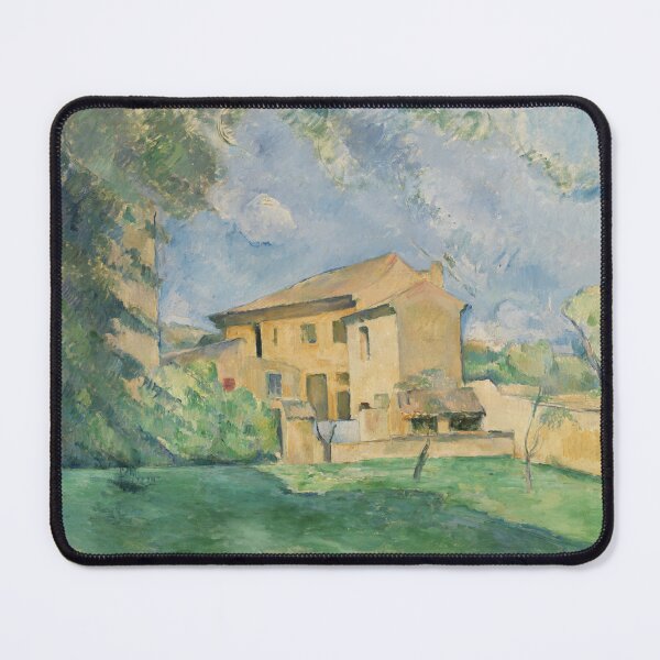 Item preview, The Farm at the Jas De Bouffan by Paul Cézanne: Serene Country House Print designed and sold by artofuniverse.