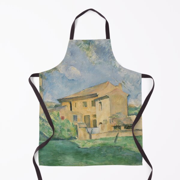 Item preview, The Farm at the Jas De Bouffan by Paul Cézanne: Serene Country House Print designed and sold by artofuniverse.
