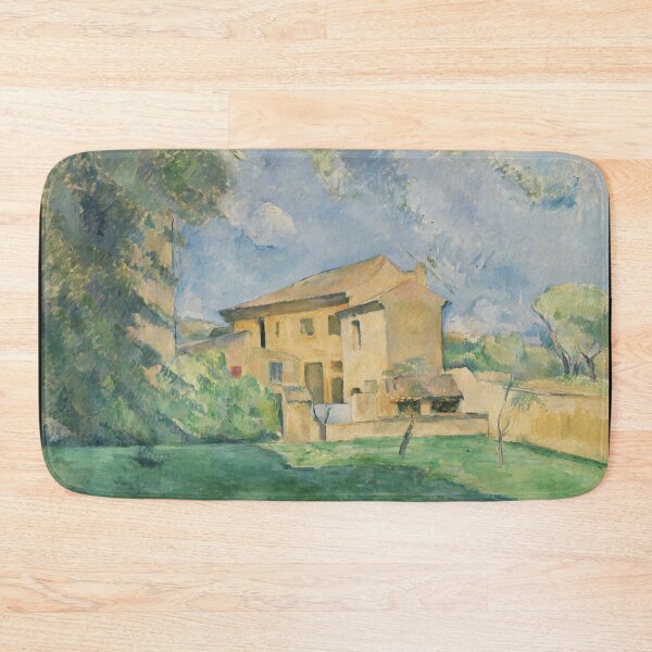 Item preview, The Farm at the Jas De Bouffan by Paul Cézanne: Serene Country House Print designed and sold by artofuniverse.