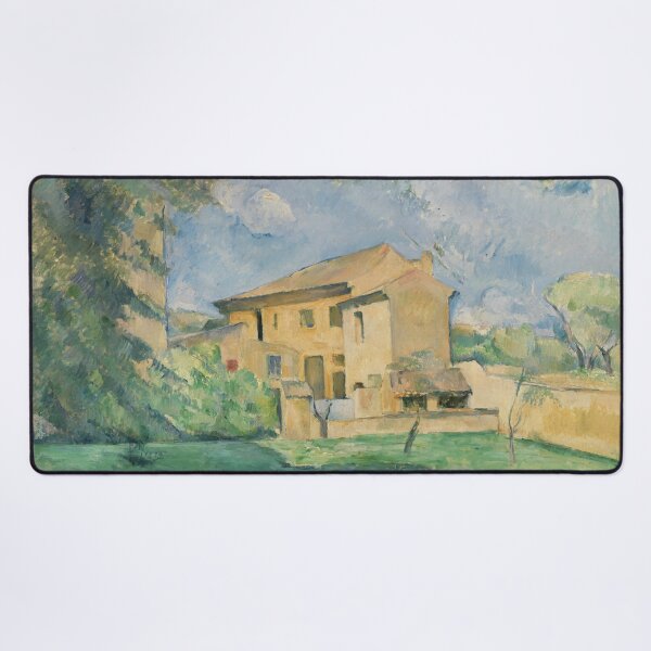 Item preview, The Farm at the Jas De Bouffan by Paul Cézanne: Serene Country House Print designed and sold by artofuniverse.