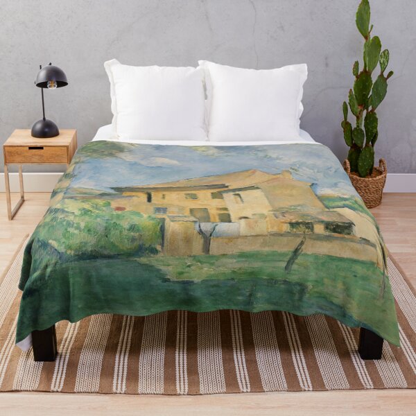 Item preview, The Farm at the Jas De Bouffan by Paul Cézanne: Serene Country House Print designed and sold by artofuniverse.