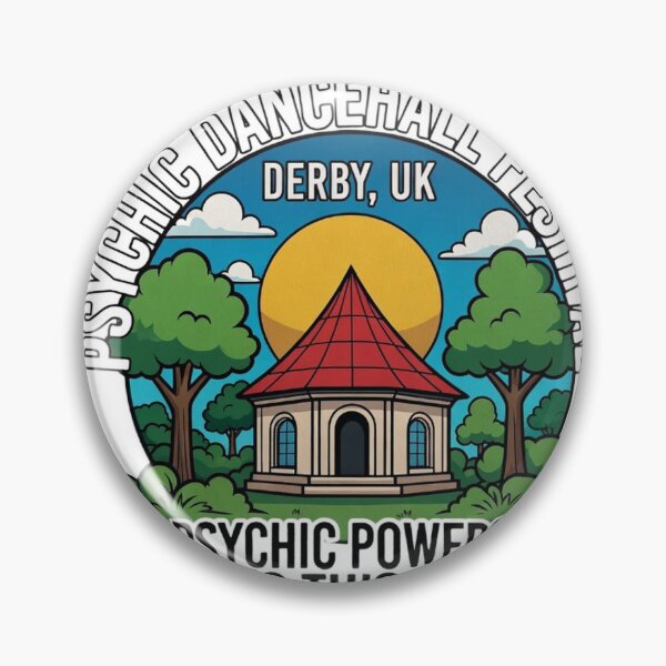 Item preview, Psychic Dancehall Festival Derby UK T-Shirt – Funny Psychic Powers Festival Shirt, Retro Pavilion Graphic Tee designed and sold by Sushikidsntod.