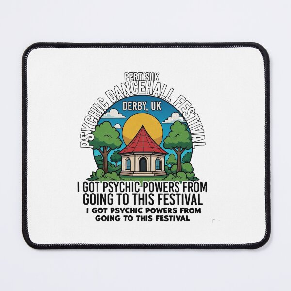 Item preview, Psychic Dancehall Festival Derby UK T-Shirt – Funny Psychic Powers Festival Shirt, Retro Pavilion Graphic Tee designed and sold by Sushikidsntod.