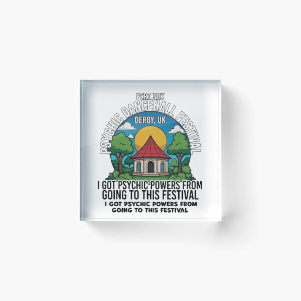 Item preview, Psychic Dancehall Festival Derby UK T-Shirt – Funny Psychic Powers Festival Shirt, Retro Pavilion Graphic Tee designed and sold by Sushikidsntod.