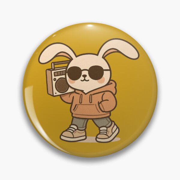 Item preview, Kawaii Rabbit Boy with Headphones – Cute Hoodie Art designed and sold by Aloloco.