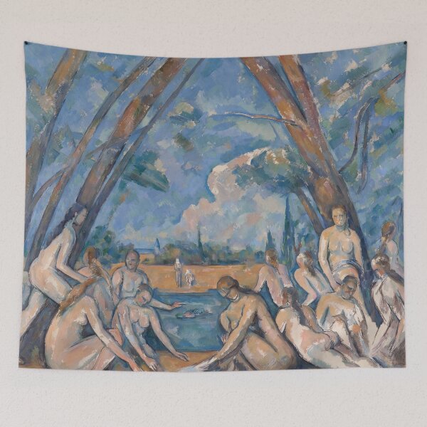 Item preview, The Large Bathers by Paul Cézanne: Post Impressionist Fine Art Print designed and sold by artofuniverse.