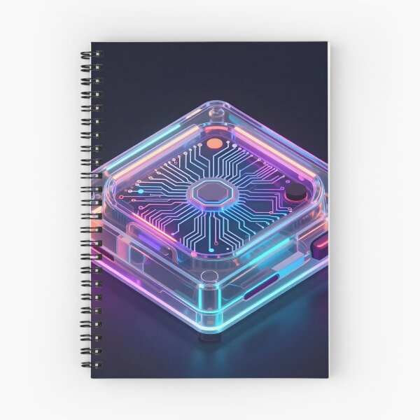 Item preview, Cyberpunk Neon Isometric CPU Core designed and sold by Zentavix.