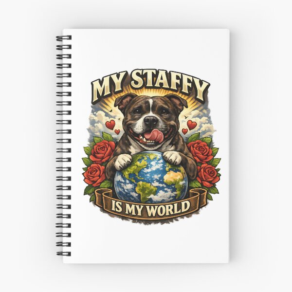 Item preview, My Staffy Is My World - Staffordshire Bull Terrier Dog Lover Design designed and sold by BestFriendTees.