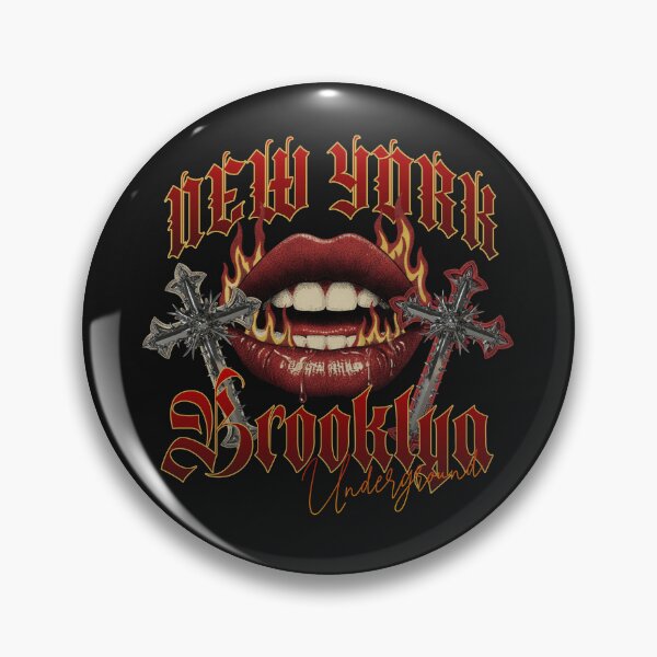 Item preview, New York Underground Gothic Lips Art designed and sold by Belarte.shop.
