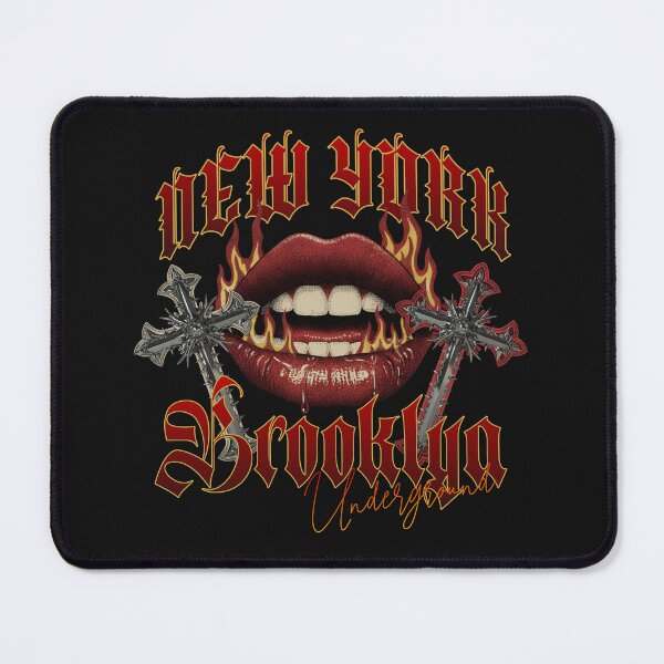 Item preview, New York Underground Gothic Lips Art designed and sold by Belarte.shop.
