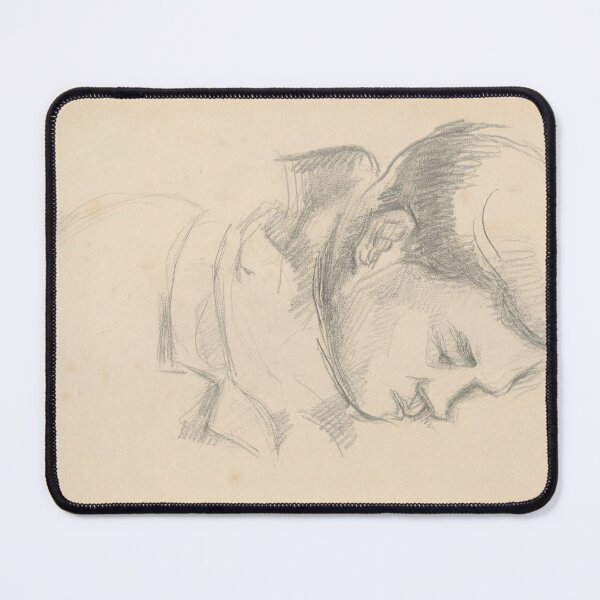 Item preview, The Artists Son by Paul Cézanne: Minimal Graphite Portrait Study designed and sold by artofuniverse.