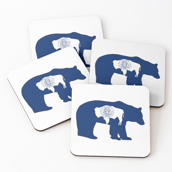 Item preview, Wyoming Flag Bear designed and sold by Esskay Designs.