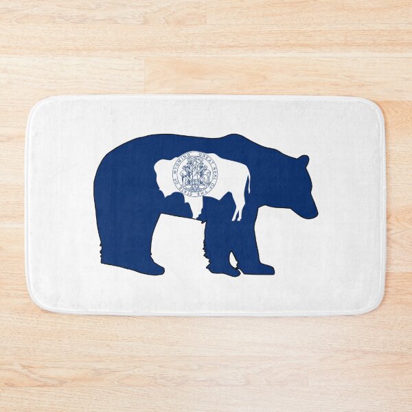 Item preview, Wyoming Flag Bear designed and sold by Esskay Designs.