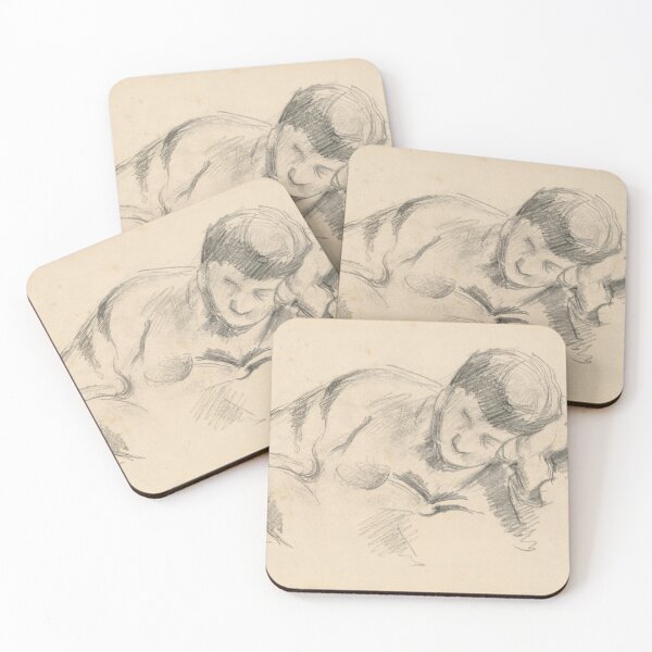 Item preview, The Artists Son Leaning on His Elbow by Paul Cézanne: Nude Figure Study Poster designed and sold by artofuniverse.
