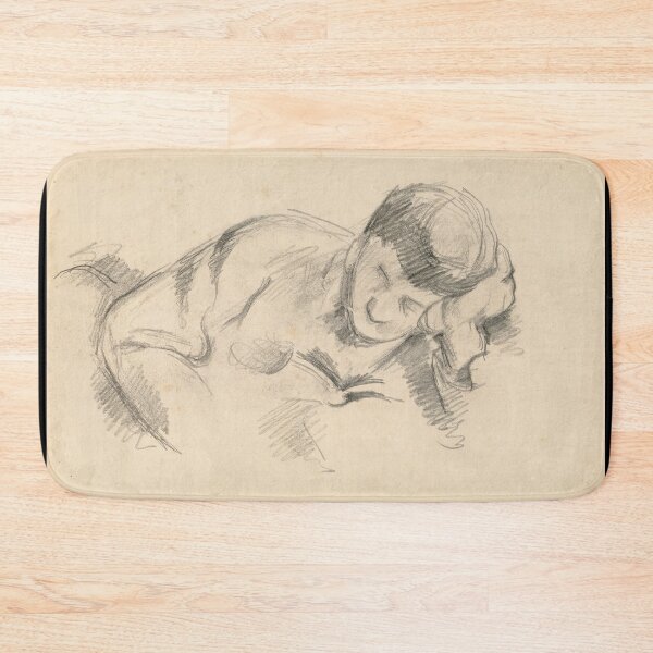 Item preview, The Artists Son Leaning on His Elbow by Paul Cézanne: Nude Figure Study Poster designed and sold by artofuniverse.