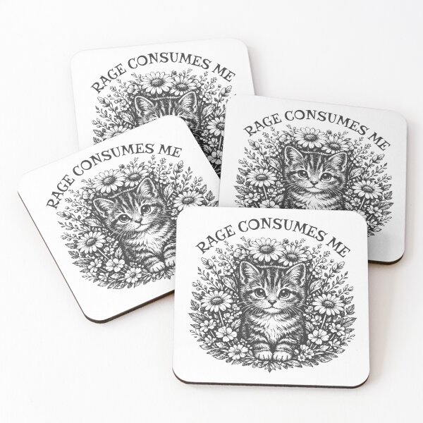 Item preview, Cute Cat Rage Consumes Me designed and sold by Belarte.shop.
