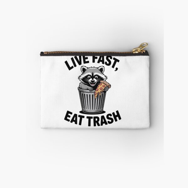 Item preview, Funny Feral Raccoon In Trash Can - Live Fast Eat Trash Quote designed and sold by Mr-wow.