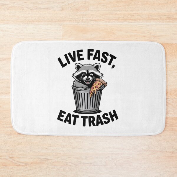 Item preview, Funny Feral Raccoon In Trash Can - Live Fast Eat Trash Quote designed and sold by Mr-wow.