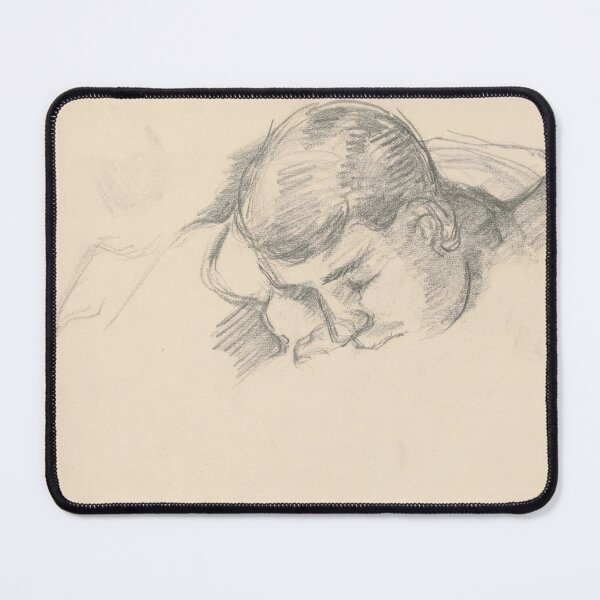 Item preview, The Artists Son Reading by Paul Cézanne: Minimalist Figure Study Poster designed and sold by artofuniverse.
