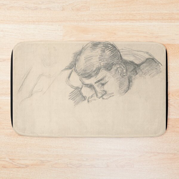 Item preview, The Artists Son Reading by Paul Cézanne: Minimalist Figure Study Poster designed and sold by artofuniverse.