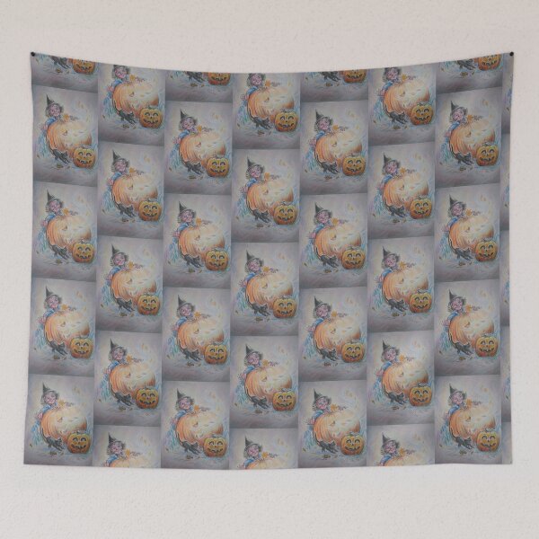 Item preview, Halloween Fun - witch, cat, pumpkins, leaves. designed and sold by LittleLiz.