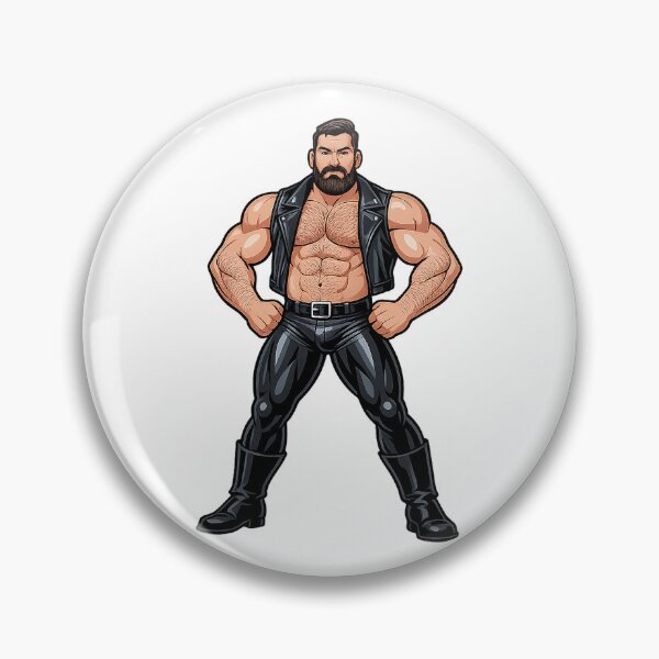 Item preview, Butch bearded leather cartoon designed and sold by MadAnt.