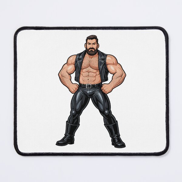 Item preview, Butch bearded leather cartoon designed and sold by MadAnt.