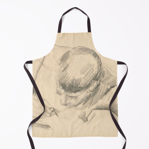 Item preview, The Artists Son Writing by Paul Cézanne: Minimalist Drawing Art Print designed and sold by artofuniverse.