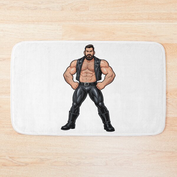 Item preview, Butch bearded leather cartoon designed and sold by MadAnt.