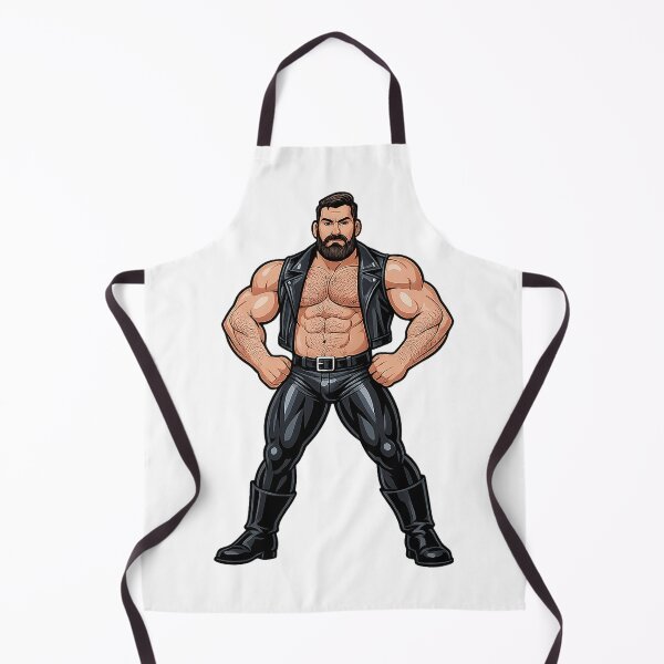 Item preview, Butch bearded leather cartoon designed and sold by MadAnt.
