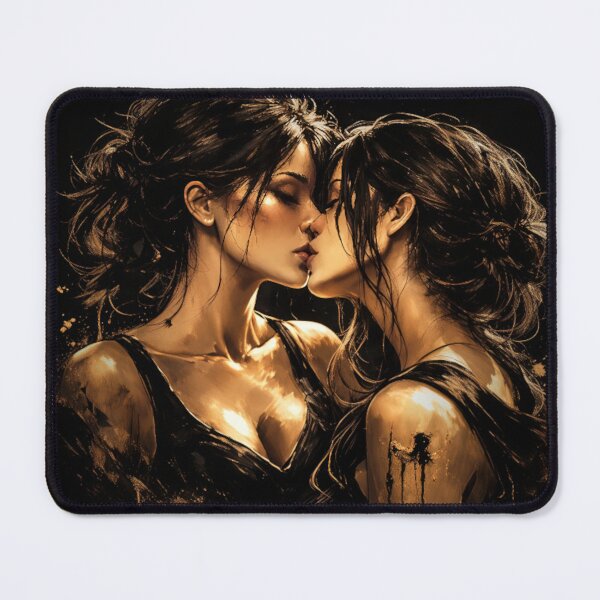 Artikelvorschau, Dark Sapphic Kiss – Gothic Queer Romance Art entworfen und verkauft von DudasAmiles.