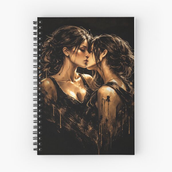 Item preview, Dark Sapphic Kiss – Gothic Queer Romance Art designed and sold by DudasAmiles.