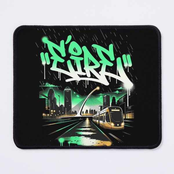 Item preview, Neon Éire Dublin Graffiti | Modern Irish Urban Street Art designed and sold by CELTIC-DESIGNS.