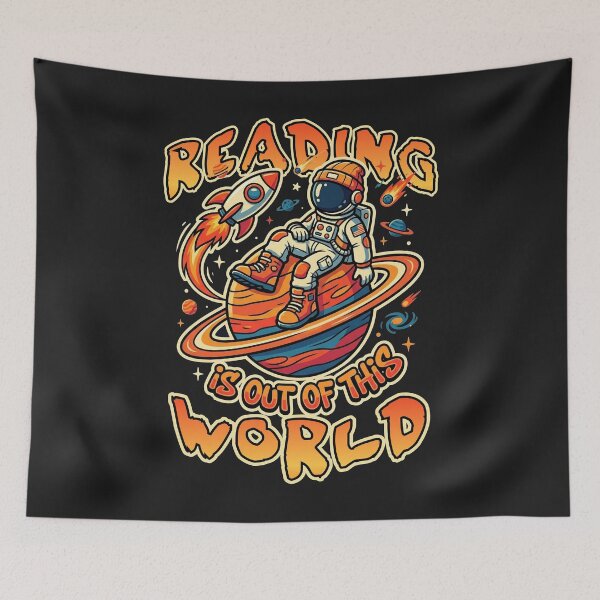 Item preview, Reading is Out of This World designed and sold by Belarte.shop.