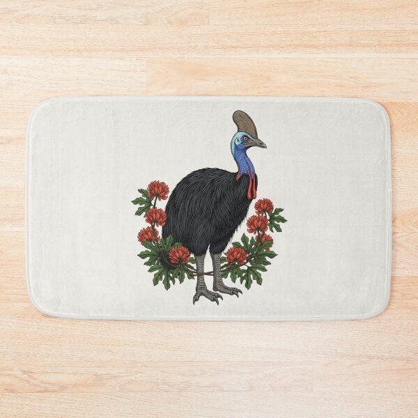 Item preview, Botanical Southern Cassowary Nature Illustration designed and sold by BirdsnStuff.
