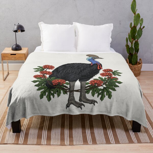 Item preview, Botanical Southern Cassowary Nature Illustration designed and sold by BirdsnStuff.