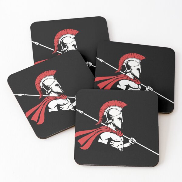 Item preview, Spartan Profile Lance Logo Mascot Warrior designed and sold by PixelStudioBe.