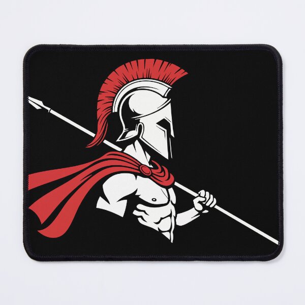Item preview, Spartan Profile Lance Logo Mascot Warrior designed and sold by PixelStudioBe.