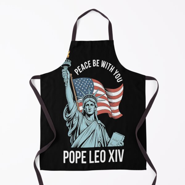 Item preview, Peace Be With You All Pope Leo XIV Quote Statue of Liberty designed and sold by TeamLequid.